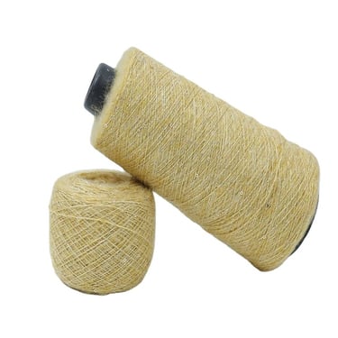 Beaded lint yarn, custom acrylic 57% polyester 40% Ly-cra 3% fancy 100% combed cotton yarn with 2mm 3mm transparent film