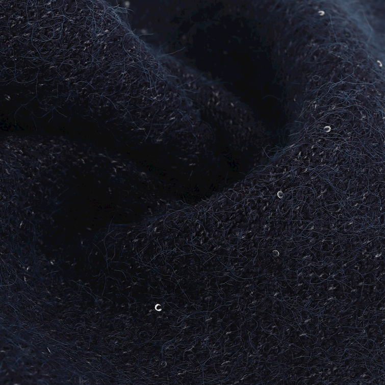 Black yarn fabric diagram, black sequin yarn wholesale