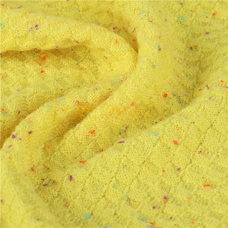 High quality blended core yarn dyed 55% viscose 32% nylon 13% polyester 28S/2 color polka dot sweater viscose yarn
