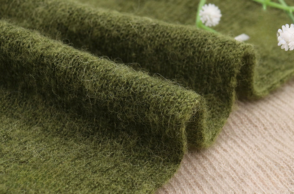 Examples of fabrics knitted from high-end yarns, alpaca yarns