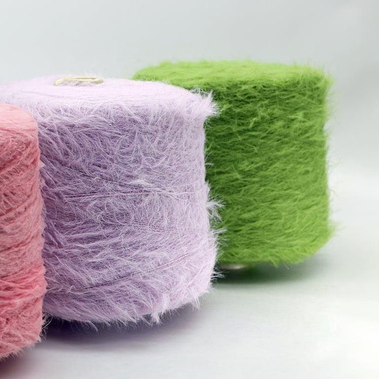 High Quality Feather Yarn, Imitation Crystal Mink Yarn, Nylon Yarn