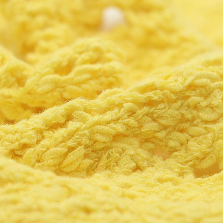 Wholesale new yellow nylon yarn, winter yellow yarn cloth sample