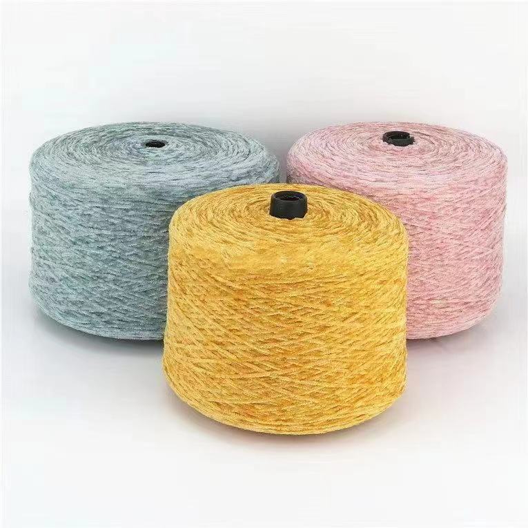 chenille knitting yarn,100% polyester velvet,100% polyester chenille knitting yarn