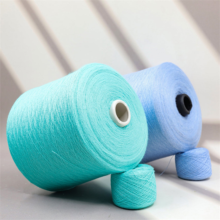 Yarn wholesale 2024 new products, 48S/2 polyester blended yarn, 30% polyester, 20% nylon, 25% viscose, 25% acrylic