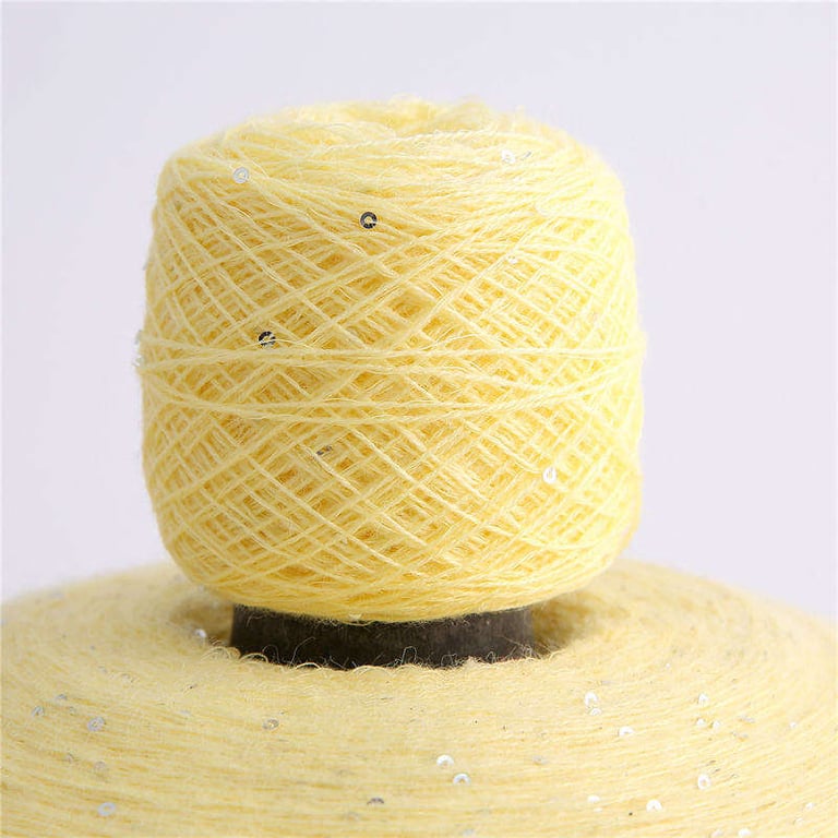 Yellow Sequin Yarn, China Sequin Yarn Wholesale Supply